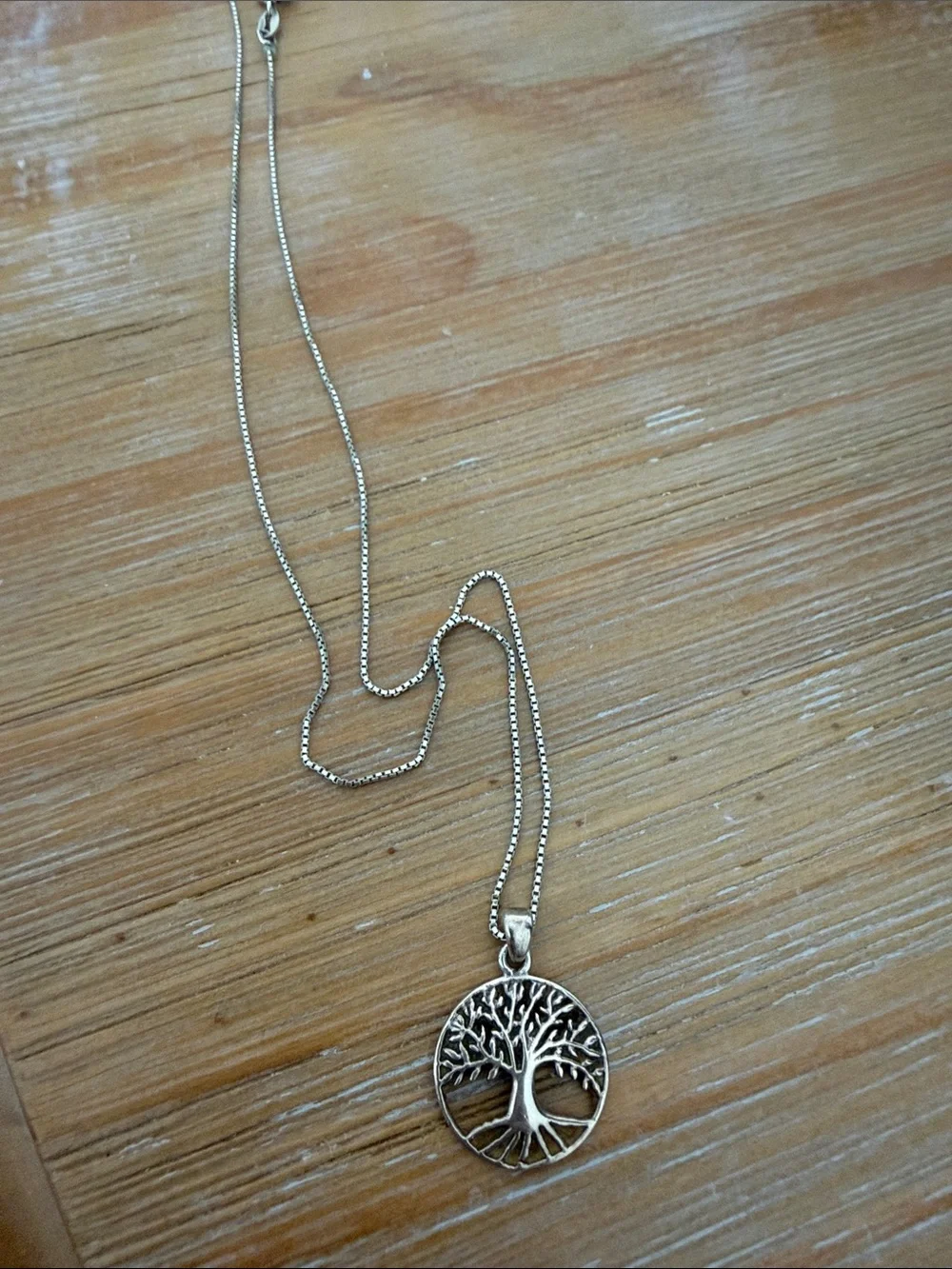 Sterling Silver Tree of Life Pendant Necklace - Silver